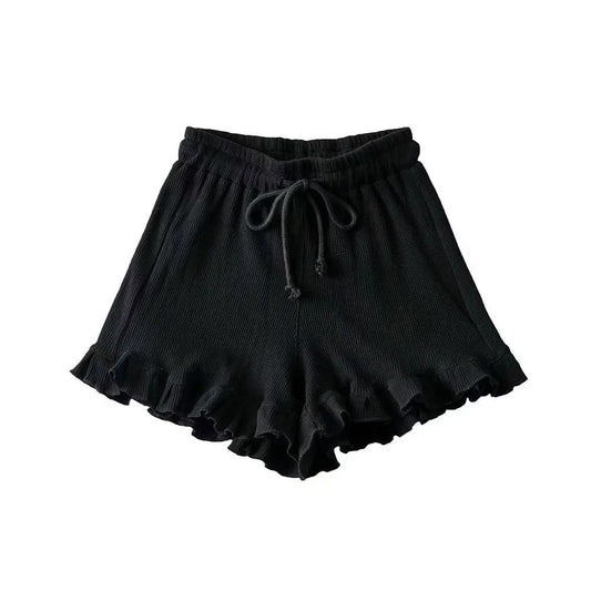 Versatile Casual Women's Lace Elastic Waist Shorts