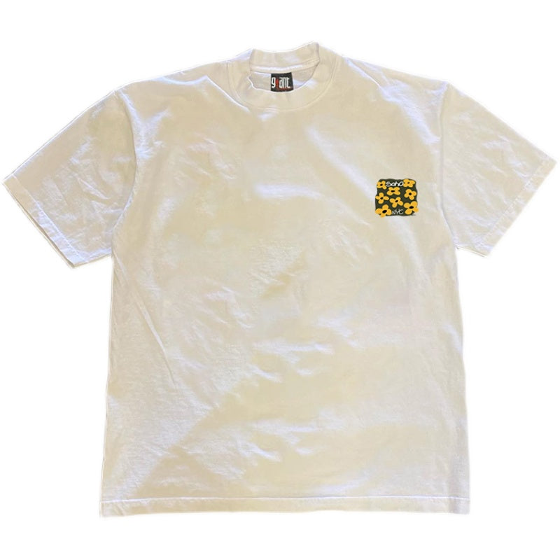 New York District Flower Couple Tops For Men And Women