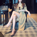 High-end Double-breasted Trench Coat For Women