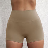 Lady's High Waist Peach Butt Lifting Sports Shorts