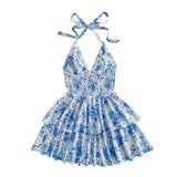 New SpringSummer European And American-style Camisole Top And Audrey Hepburn-inspired Designer Floral Dress