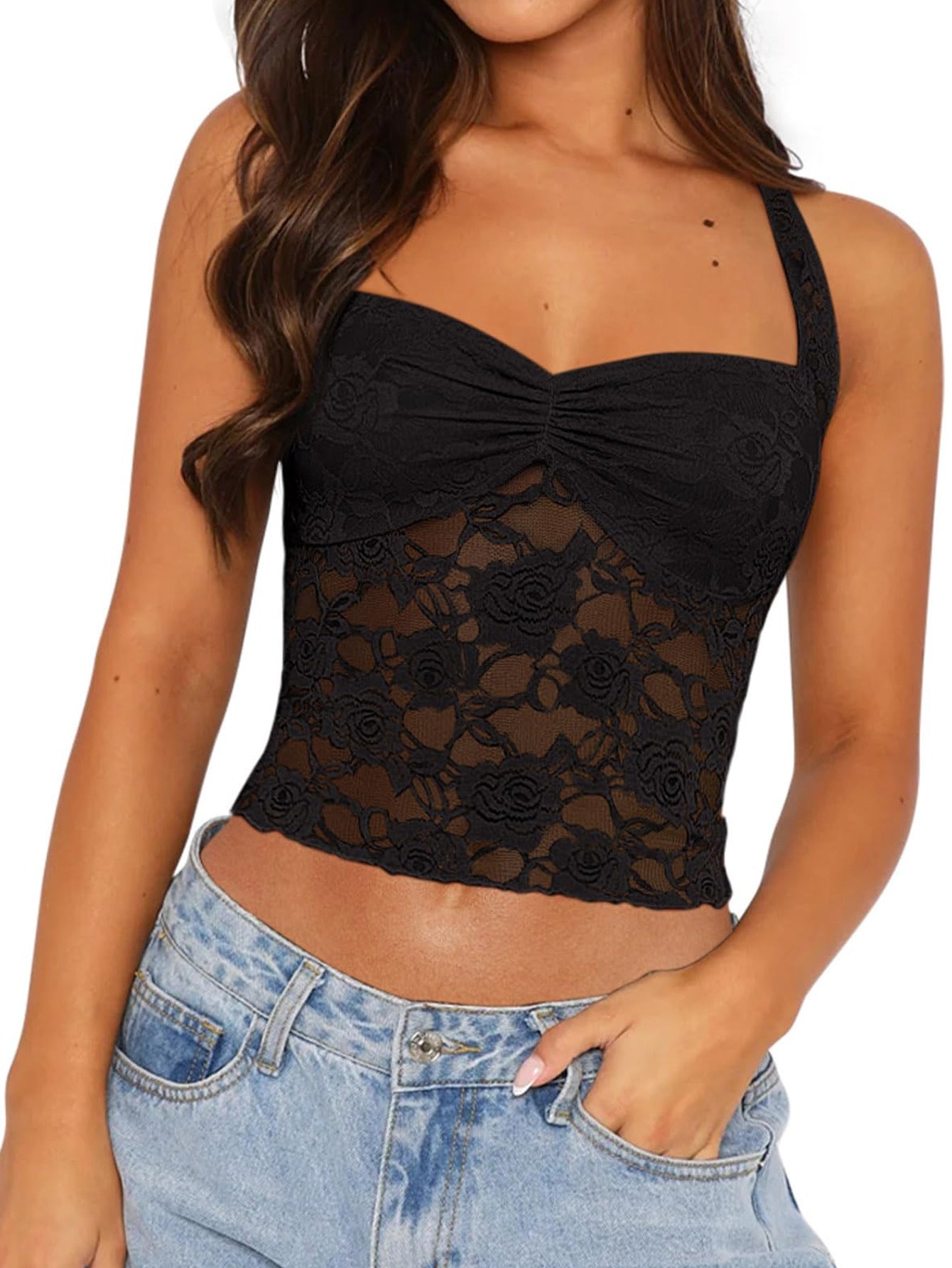 Hollow Women's Lace Suspender Sexy And Cute