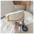 Womens Belt Bag PU leather Chain Fanny Pack Bananka Bag