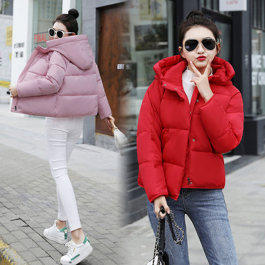 Hooded Loose Down Padded Bread-Style Coat For Petite Figures