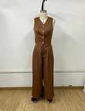 Lightweight Professional-style Commuter Fashion Women's Vest Paired With Trousers