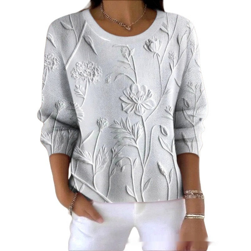 Women's Round-Neck Casual Commuter Sweater
