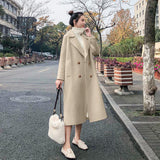Petite Women's Wool Coat With Notched Lapel