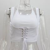 Ladies Sleeveless Tie-up Top