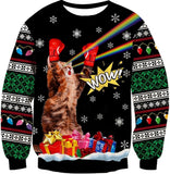 Crewneck Hoodie Sweatshirt With 3D Printed Graphic And Long Sleeves