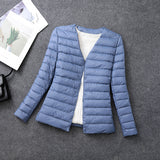 Women's Lightweight Short Inner-wear Round-neck Thermal Jacket