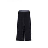 Women's AutumnWinter Fleece-Lined Loose Effortless-Style Sweatpants With A Slimming Effect For Pear-Shaped Figures