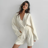 European And American-style Chic Casual Cardigan Set