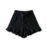 Versatile Casual Women's Lace Elastic Waist Shorts