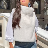 Light Luxury Plush Vest Women's High-grade Warm