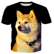 Fashion Print Casual Short Sleeve Tops For Men And Women