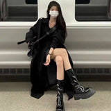 Korean-style Petite Mid-length Coat With British-style Sophistication And Premium Feel