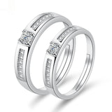 Moissanite Engagement Couple Couple Rings