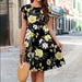 Black yellow flowers