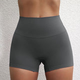 Lady's High Waist Peach Butt Lifting Sports Shorts