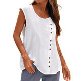 Women's Vintage Oversized Casual Sleeveless Top