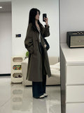 Korean Style Mid-length Trench Coat