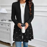 Elegant And Stylish Temperament Commuting Beaded Heavy-duty Knit Cape Jacket