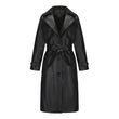 Women's Long, Loose-fit Classic Trench Coat With A Lapel And Belt