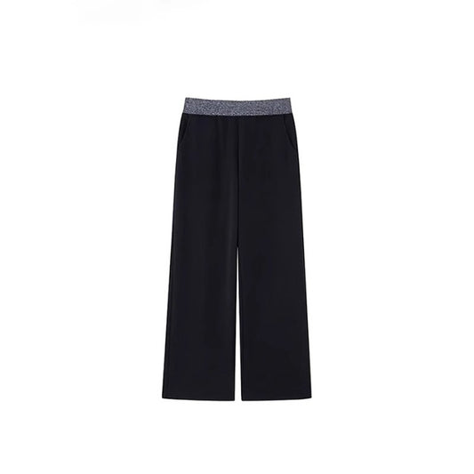 Women's AutumnWinter Fleece-Lined Loose Effortless-Style Sweatpants With A Slimming Effect For Pear-Shaped Figures