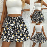 Floral Print Women's Fashionable And Comfortable Beach Shorts