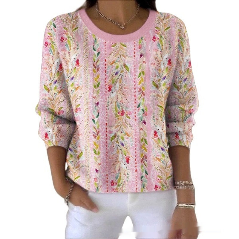 Women's Round-Neck Casual Commuter Sweater