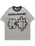 Fun Cartoon Casual Short-sleeved Tops For Men And Women