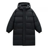 Women's Mid-length And Long Winter Coat With A Thickened Fur Collar