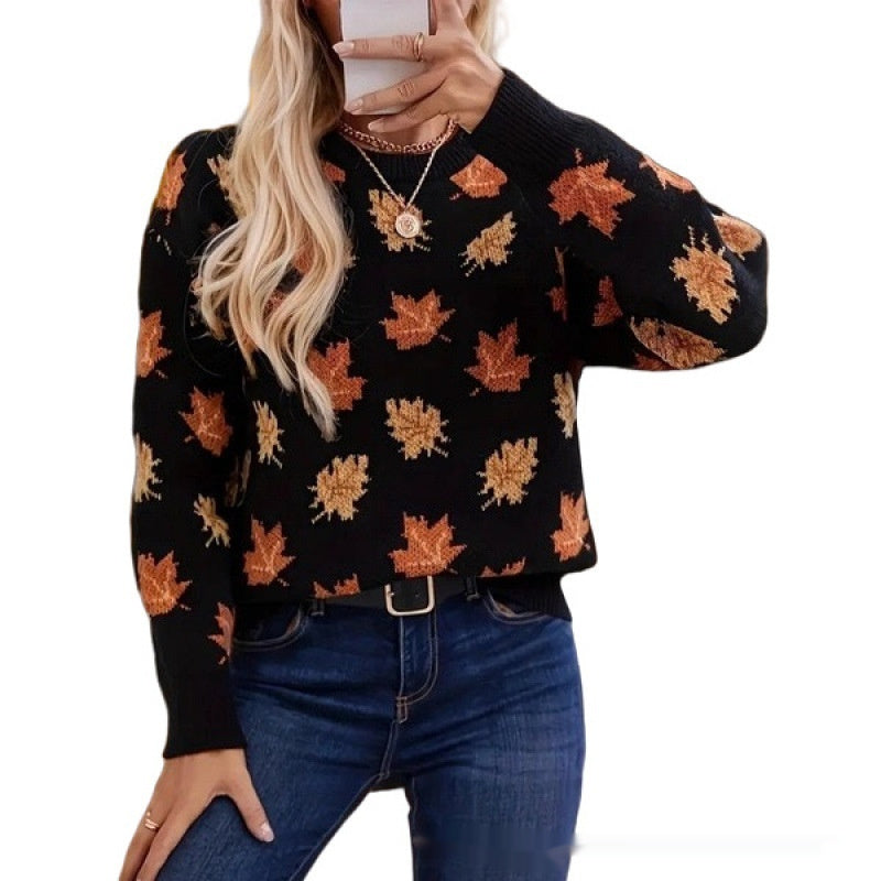 Women's Round-Neck Casual Commuter Sweater