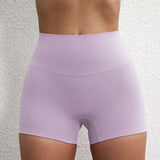 Lady's High Waist Peach Butt Lifting Sports Shorts