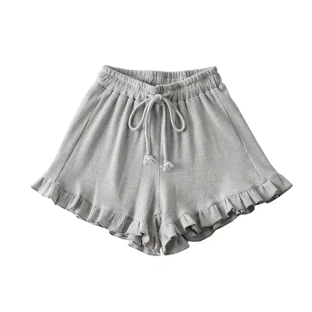 Versatile Casual Women's Lace Elastic Waist Shorts