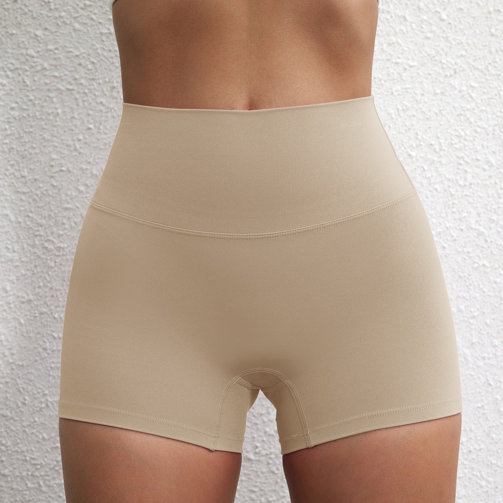 Lady's High Waist Peach Butt Lifting Sports Shorts