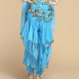 Children's Creative Leg Binding Glitter Chiffon Pants