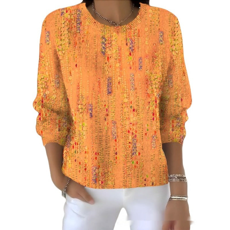 Women's Round-Neck Casual Commuter Sweater