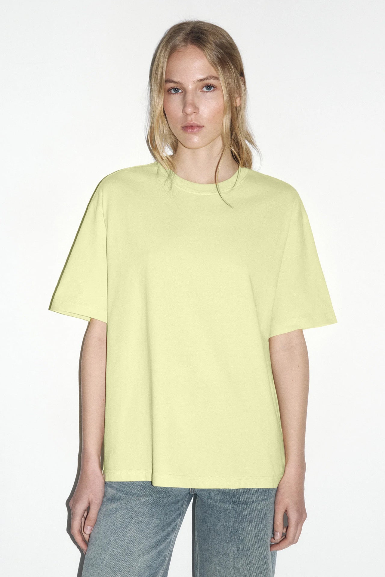 Arrival Cotton Crew-Neck Solid-Color Versatile T-Shirt