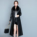 Black fur collar