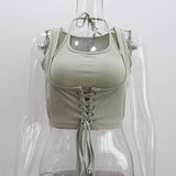 Ladies Sleeveless Tie-up Top