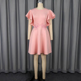 Summer New Fashion Elegant Embroidery Slim Fit Elegant Party Dress