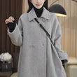 Slim-fit Mid-length Loose Women's Wool Coat