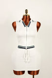 Women's Sporty Casual Shirt With A Collar Paired With A Skirt Or Pants