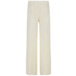 Resort-style Textured Hollow-out Loose-fitting Solid-color Casual Pants