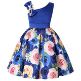 New Girls Kids Flower Elegant Causal Princess Party Dresses