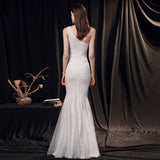 Women's High-end Entry Lux Elegant Socialite Dinner Party Sexy Long Slimming Fishtail Dress