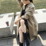 Plaid Patchwork Loose And Versatile Drape Coat