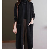 Autumn Winter Plus-Size Long Knitted Sweater