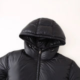 Simple And Versatile Hooded Two-tone Padded Cotton Jacket